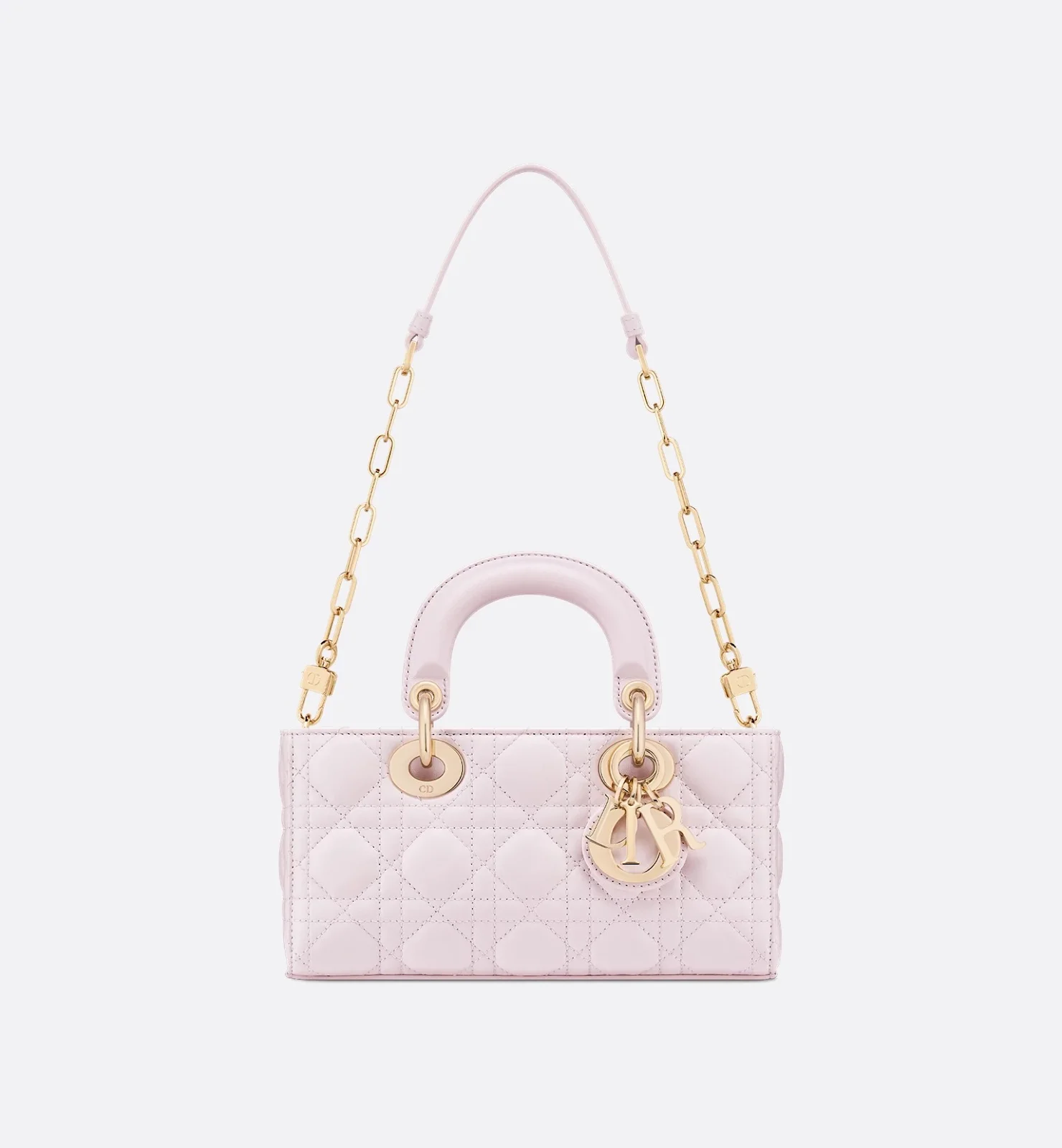 กระเป๋า Dior Small Lady D-Joy ดีไซน์ทรงยาวสีเบจคลาสสิก