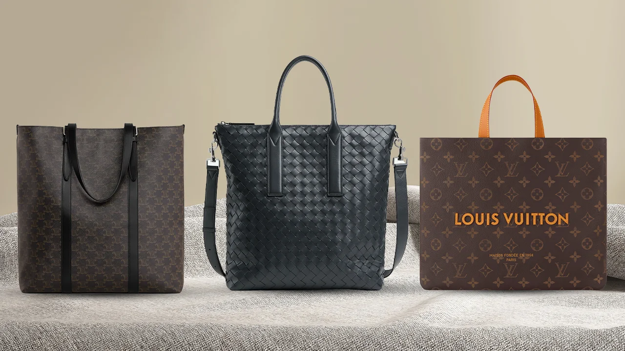 6 Luxury Men's Tote Bags Big Bag Energy &amp; High Glam