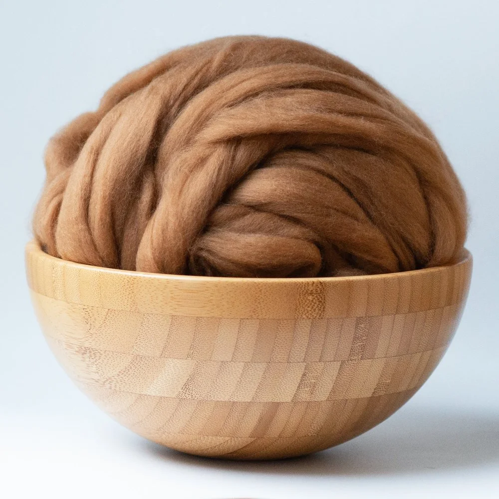 Close-up of the ultra-fine and soft texture of Vicuña fiber